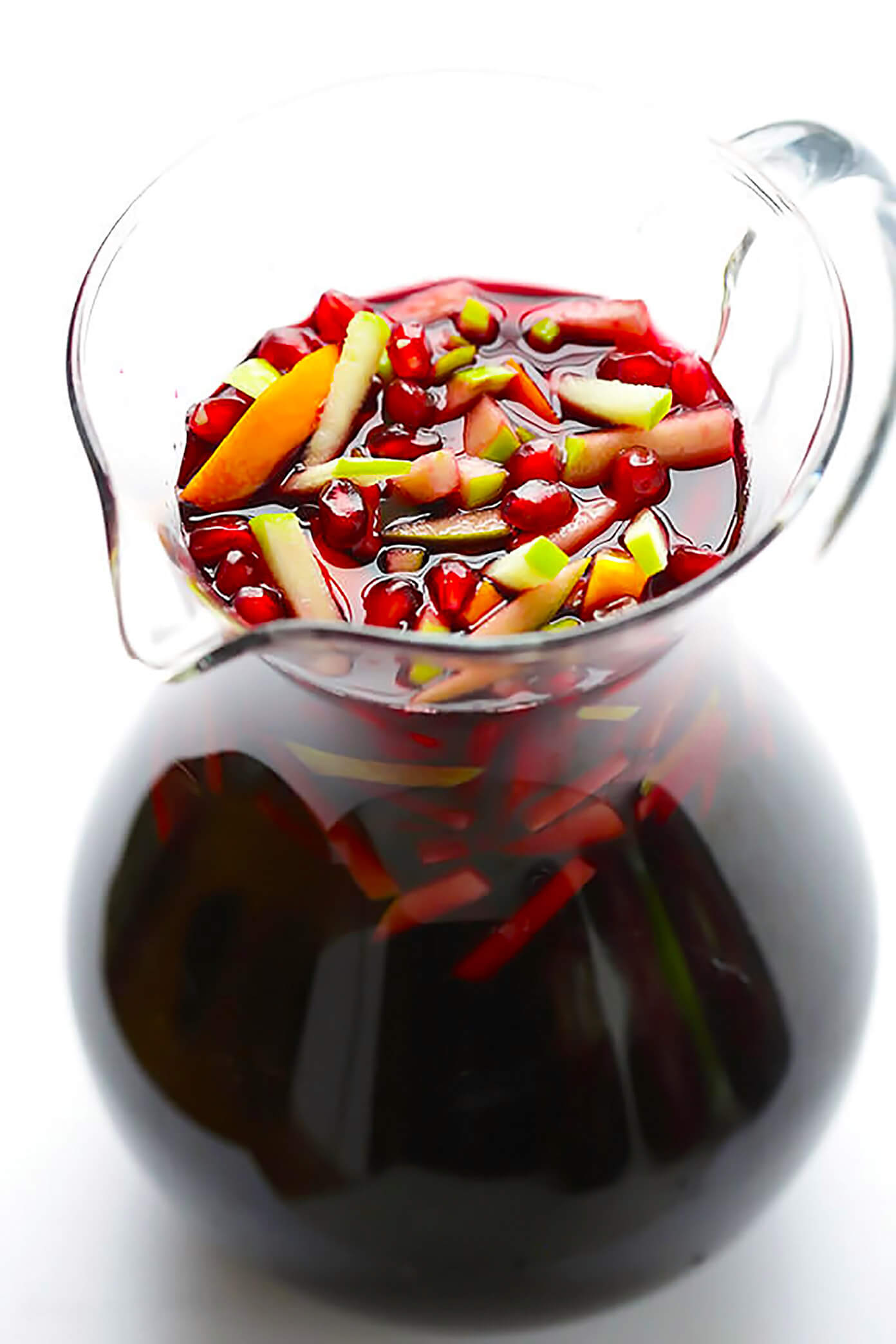 This Pomegranate and Green Apple Sangria is quick and easy to make, and perfect for holiday entertaining!