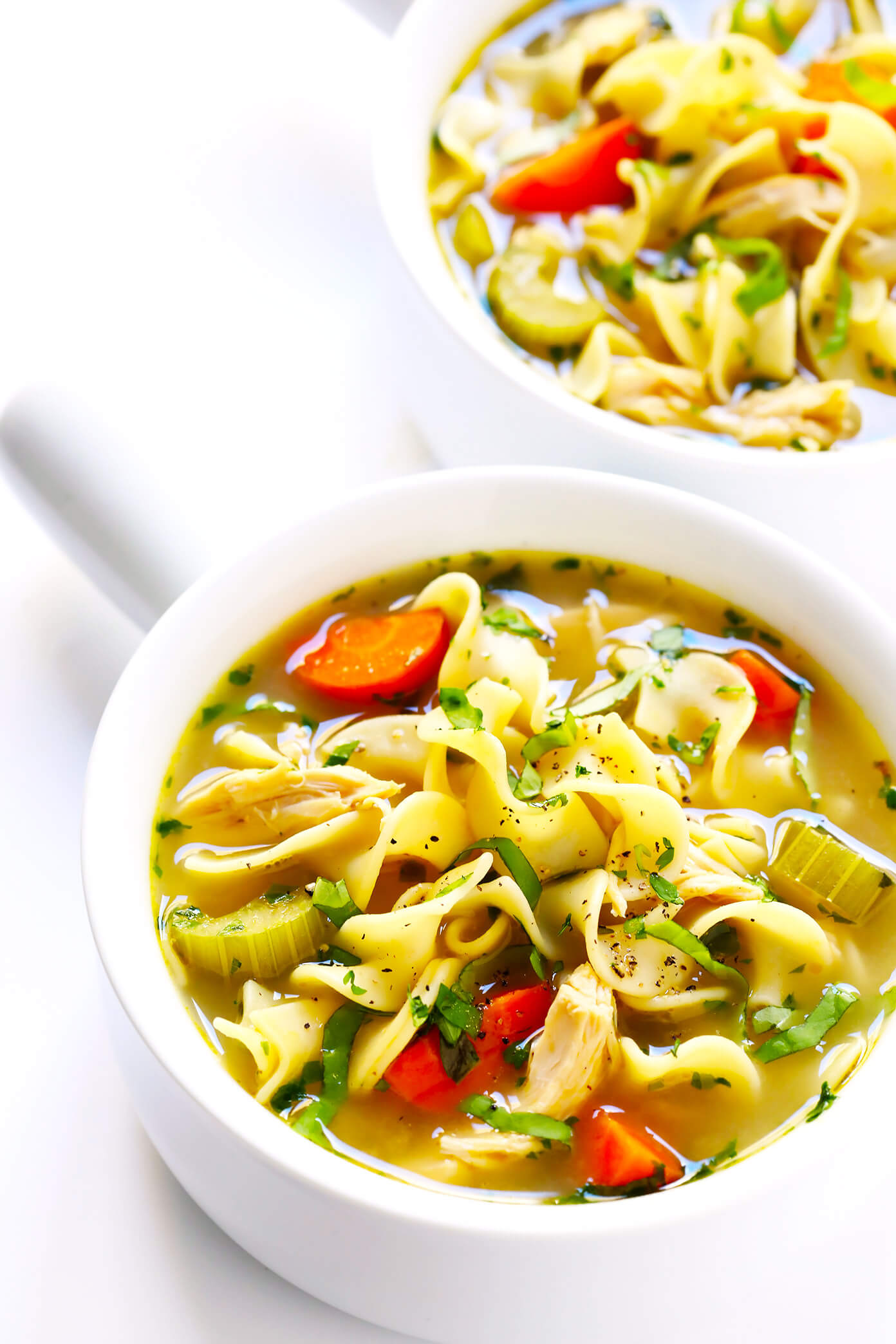 Herb-Loaded Chicken Noodle Soup - Gimme Some Oven