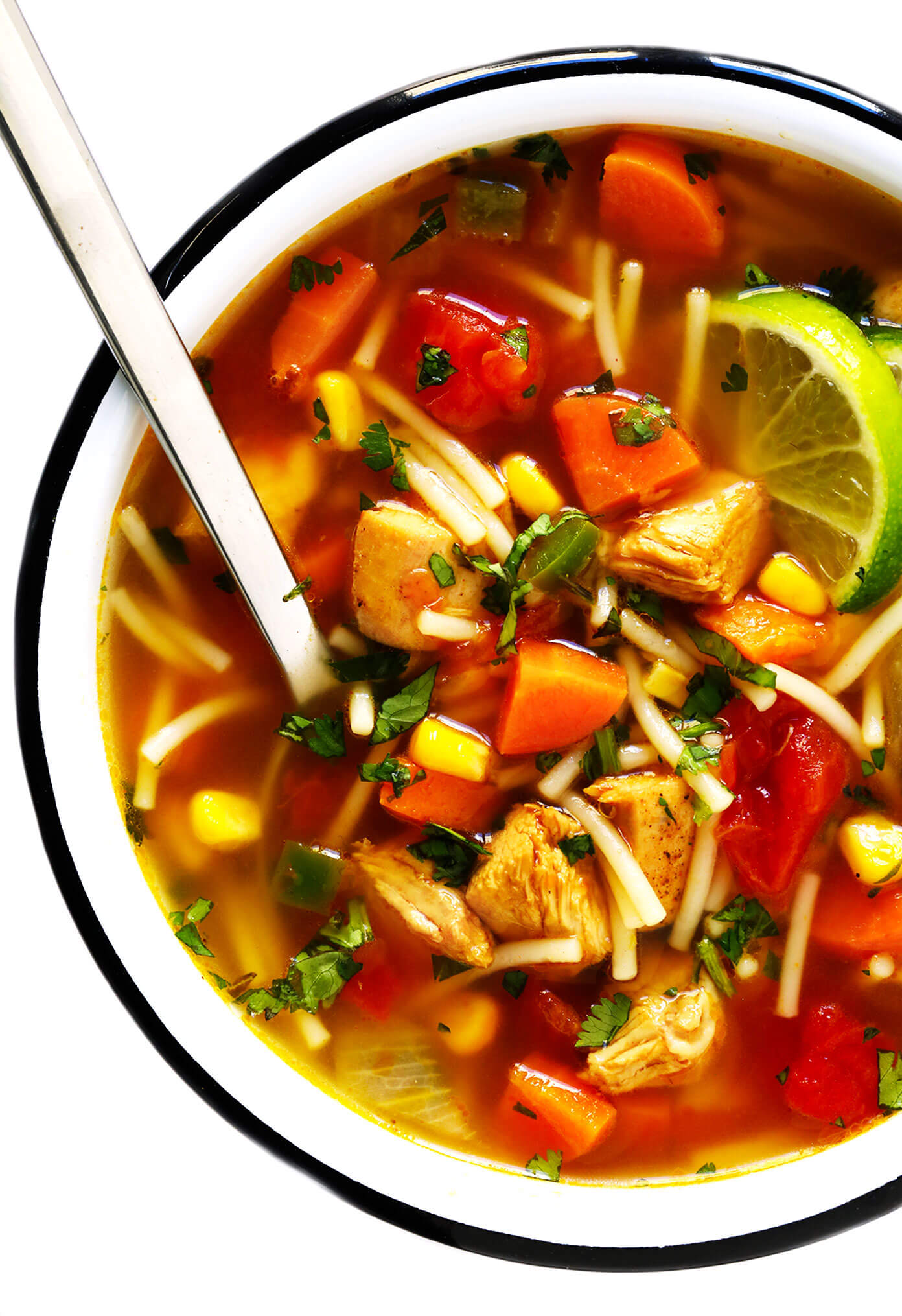 Tex-Mex Chicken Noodle Soup Recipe